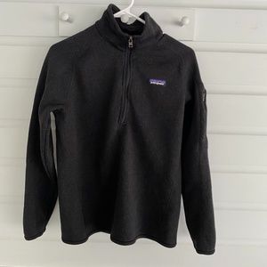 Patagonia Better Sweater 1/4 Zip, Black, Women’s Size Medium